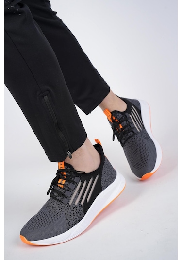 Muggo Ultraboost Unisex Ortopedik Günlük Garantili Yürüyüş Koşu Sneaker Spor Ayakkabı Füme