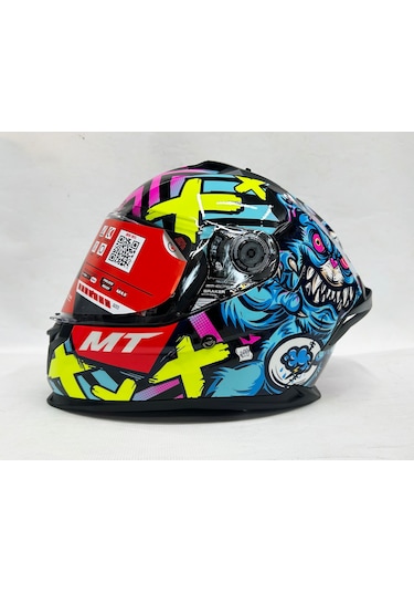 Şefaf Vizörlü + Mt Braker Sv Crazy Teddy B7 Kapalı Kask