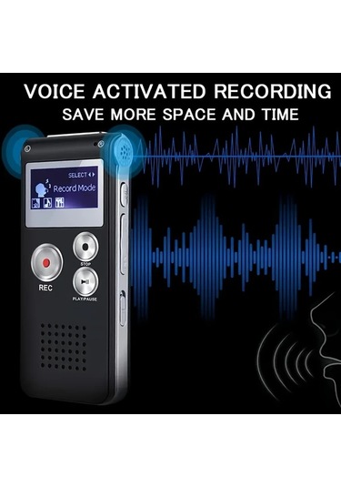 Willowhaven Gümüş 8gb Usb Şarjlı 650 Saat Kayıt Kapasiteli Taşınabilir Ses Kayıt Cihazı
