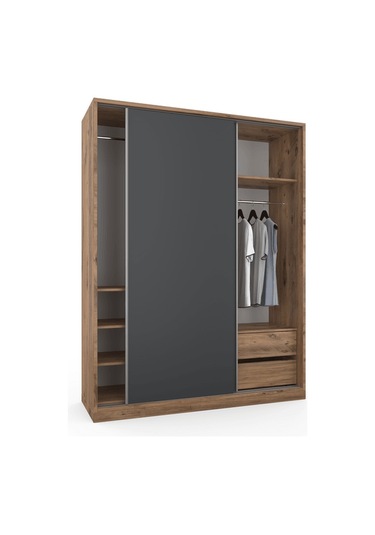 Vega Raydolap 160x210 - Atlas Çam - Antrasit