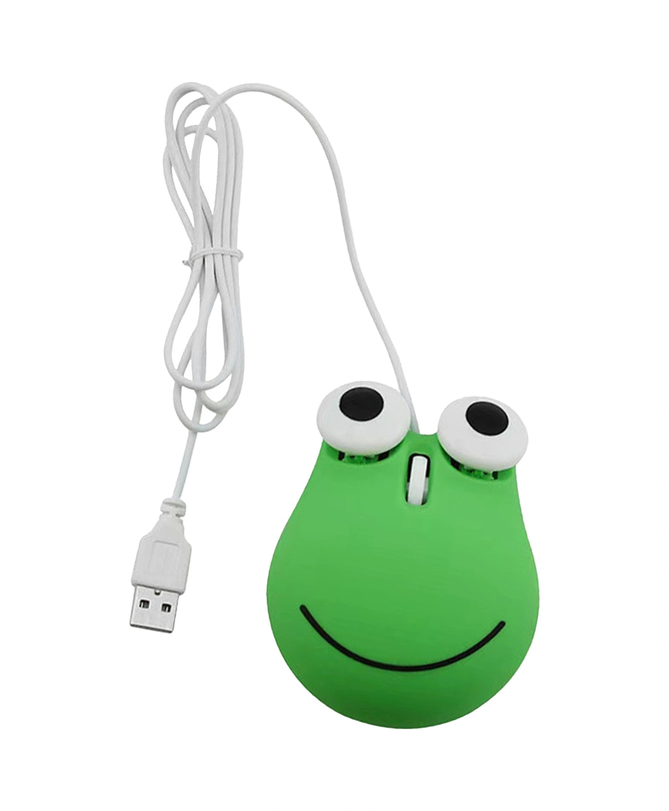 Vkemall Yeşil Kurbağa Desenli Ergonomik Kablolu Fare - Hassas Optik Takip, Usb Bağlantı, Bilgisayar Ve Dizüstü Uyumlu