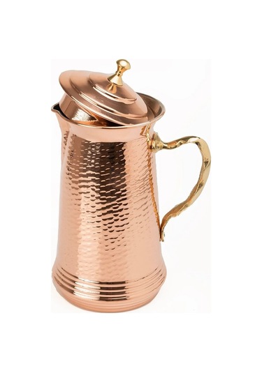 Gaziantep Bakır El Dövmeli Sürahi Kalaylı