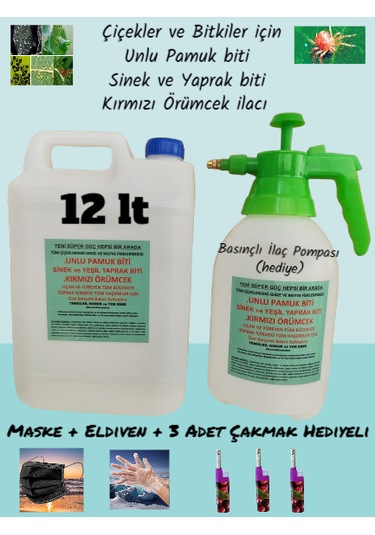 Çiçekler İçin Haşere İlacı Pamuk Biti,yaprak Biti,kırmızı Örümck