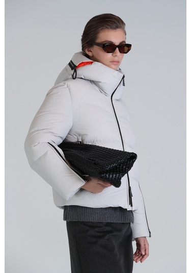 Lufian Shay Kaz Tüyü Kadın Mont Taş Taş 122120026100190 Taş