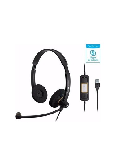 Sennheiser Sc 60 Usb Ml Duo Kablolu Uc Kulak Üstü Kulaklık