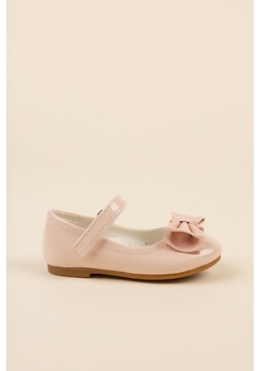 Gimer - Fiyonklu Pudra Kız Çocuk Ayakkabı - Eyl1506G Pudra