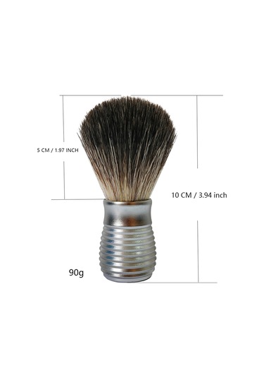 Mufunye Erkek Sakal Fırçası - Alüminyum Saplı, Yüksek Kaliteli Fırça Kılları İle Rahat Tıraş Deneyimi 1 Saat