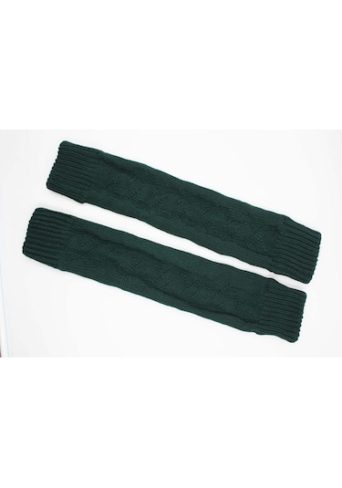 Kadın Yün Kışlık Dizlik Tozluk Çorap Yeşil