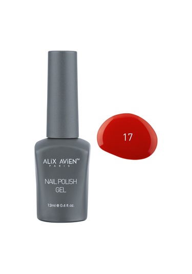 Alix Avien Uv Kalıcı Bayrak Kırmızı Jel Oje 17 Gel Polish 12 Ml