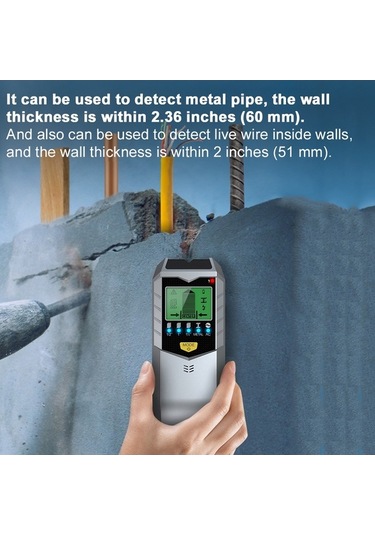 Pazly Ahşap Kiriş Dedektörü, Lcd Aydınlatmalı Dijital Duvar Tarayıcı, Metal Ve Tel Algılama