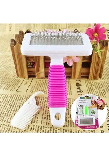 Büro Ev Evcil Hayvanı İçin Telli Kedi Köpek Tarama Fırçası