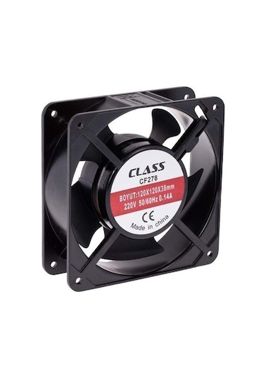 Class Cf-278 120x120x38 Ac 220 Volt 2 Pin 50/60 Hz 0.14a Fan