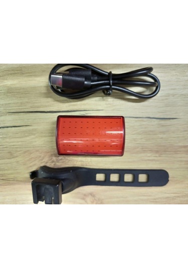 Forte Gt 6319 Bisiklet Ön Işık 250 Lümen Lityum Pilli Usb Şarjlı Yüksek Güçlü Far Kırmızı