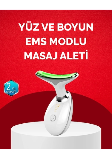 Diyar-ı Fırsat Usb Şarjlı Led Işık Terapili Yüz Boyun Bakım Cihazı