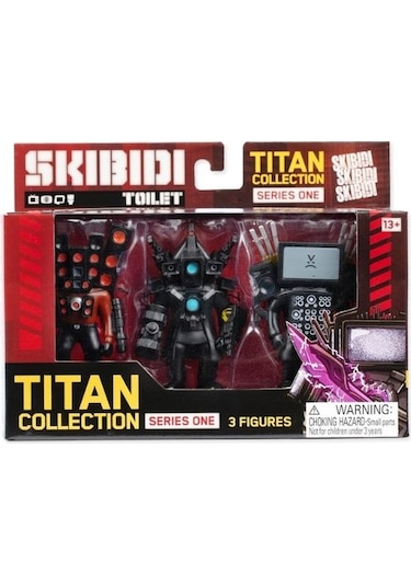 Skibidi Toilet Titan Pack 3'lü Koleksiyon Figür Seti - Orijinal Lisanslı Oyuncak