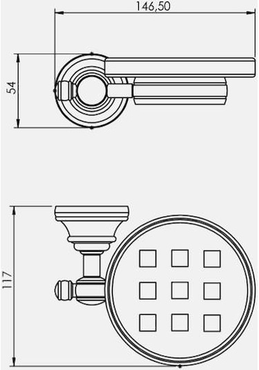 Serel Banyo Luna Katı Sabunluk Krom 140110002 E.c.a