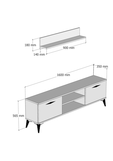 Ferniso Mobilya 160 Cm Tv Ünitesi Full Beyaz