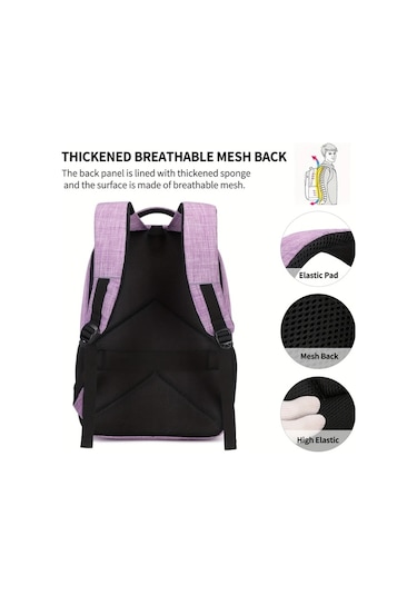 Cordial Erkek Ve Kadın Omuz Çantaları Siyah Gençler İçin 39.62 Cm Dizüstü Bilgisayar Sırt Çantası İş Üniversite Seyahat Günlük Üç Parçalı Set Siyah