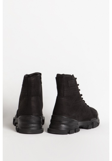 HAMMER JACK 102 21520 MBONN Gerçek Nubuk Deri Erkek Bot Siyah