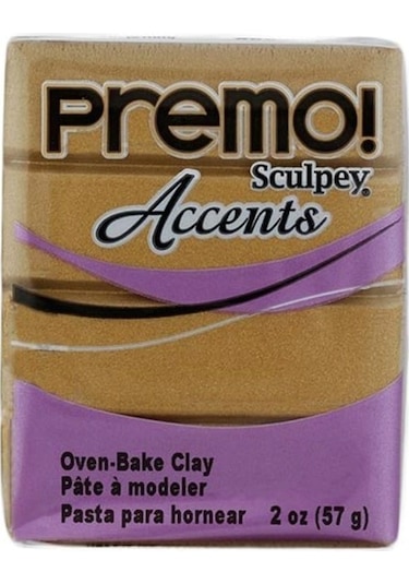 Sculpey Premo Polimer Kil 57Gr. - Antique Gold