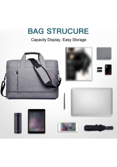 Novahub 15 İnch Laptop Shoulder Bag, Multi-functional Computer Briefcase, Travel Work Bag For Men Women, Red Kırmızı