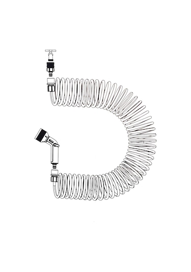 Verve Spiral Hortum Bahçe Balkon Sulama Seti 15 M