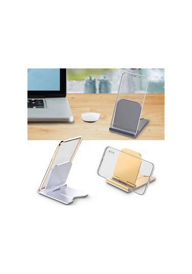 Cbtx B10 Duvara Monte Telefon Tutacağı Yumruksuz Banyo Ayarlanabilir Açılı Tablet Standı - Gümüş+gri