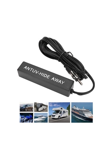 Geeroyoo 12v Gizli Amplipli Fm/am Radyo Anteni - Araba, Kamyon, Moto, Gemi Ve Suv İçin Dayanıklı Plastik Montaj Seti