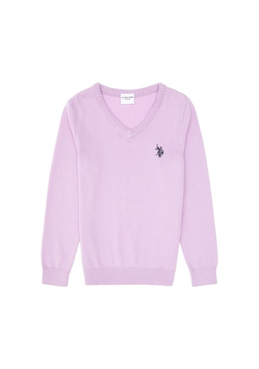 U.s. Polo Assn. Kız Çocuk Lila Kazak /triko 50316777-vr034 Lila