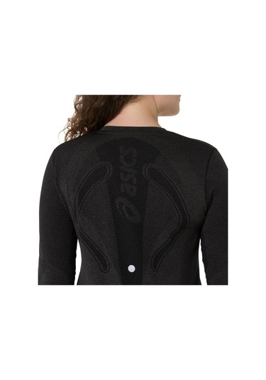 Asics Road Seamless Ls Top Kadın Siyah Uzun Kollu Tshirt 2012d290-001 Siyah