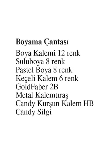 Faber-Castell 38 Parça Boyama Çantası