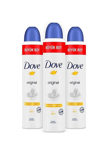 Dove Original 48H Kadın Sprey Deodorant 3 x 200 ML