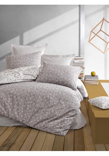 Cotton Box Minimal Çift Kişilik Nevresim Takımı Mottle Vizon (433784211) Vizon
