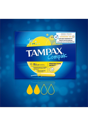 Tampax Compak Regular Tampon 16'lı