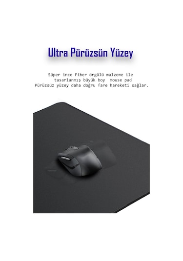 HELİXSUN Mouse Pad Büyük Boy Gaming Oyuncu Xl 70x30 Cm Monk