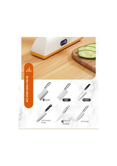 Createtech Sarı Elektrikli Bileyici Bıçak Xw