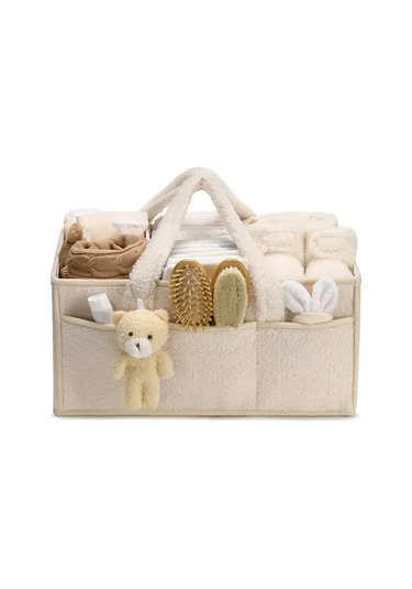 Moveevo Büyük Kapasiteli Bebek Bezi Depolama Çantası - Seyahat Ve Ev Kullanıma Uygun, Modern Tasarım, Pembe Diğer