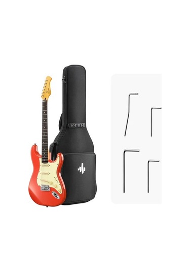 Donner Dst-600 Elektro Gitar Fiesta Red