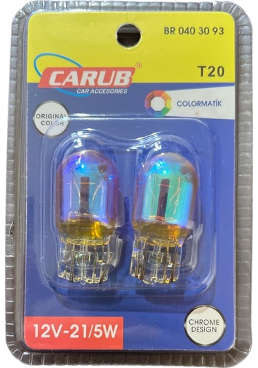 Dıadem Ampul 12v W21/5 T20 Orange Krom