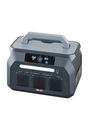 512wh 1600w Max. Lifepo4 Taşınabilir Güç Kaynağı Dahili Fener Ve Kablo Seti +4000 Döngü %99.99 Bms Çoklu Çıkış P800