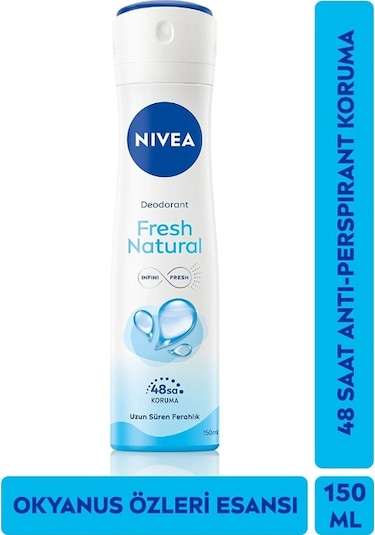 Nivea Fresh Natural Kadın Sprey Deodorant 150 ML