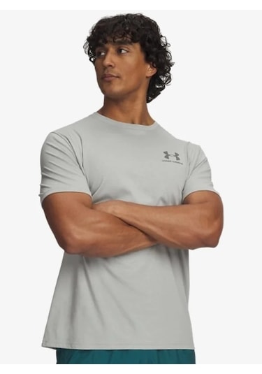 Under Armour Ua Sportstyle Lc Ss Erkek Günlük T-shirt Gri
