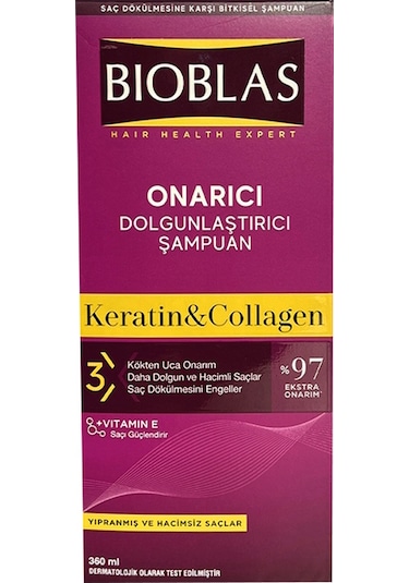 Bioblas Kolajen + Keratin Saç Dökülmesine Karşı Şampuan 360 ML