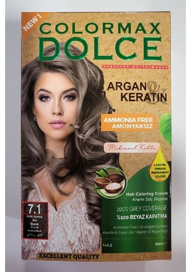 Colormax Amonyaksız Saç Boyası 7.1 - Küllü Kumral