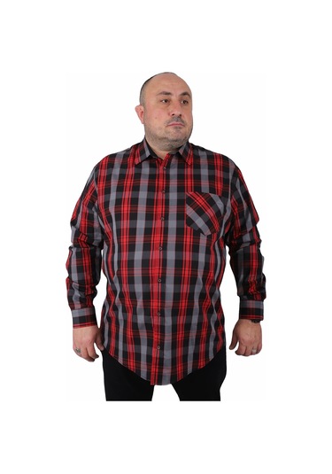 Starbattal Büyük Beden Erkek Cepli Gömlek Viento 23368 SIYAH