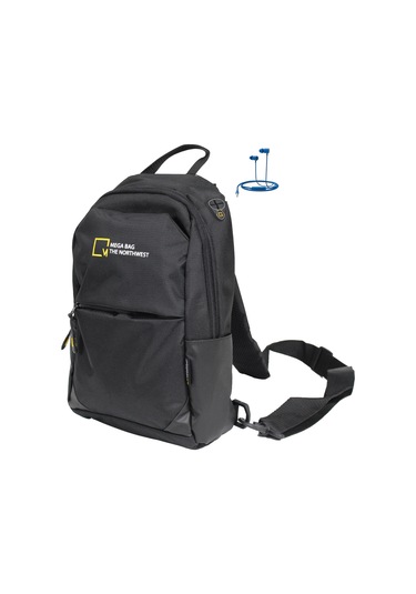 M 1005 Mega Bag Unisex Göğüs Çapraz Çanta, Body Bag Siyah
