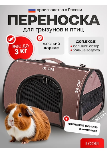 Loorı Kemirgenler, Kuşlar Ve Fareler İçin Taşıma Kafesi 31x20x22 138693990