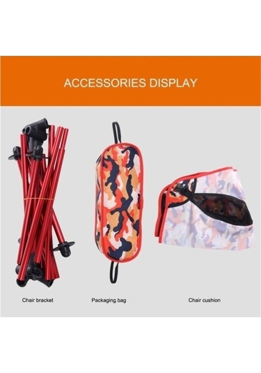 Ambition Çok Fonksiyonlu Minder Açık Plaj Sandalyesi Mekan Açık Kırmızı