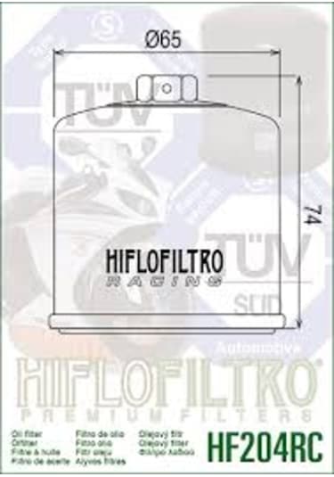 Yamaha Mt07 Performans Yağ Filtresi Hıflo Hf 204 Rc