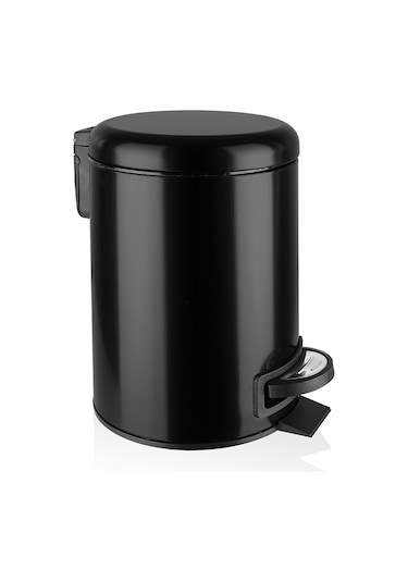 Elit Siyah Çöp Kovası - Yavaş Kapanır 3 L Siyah